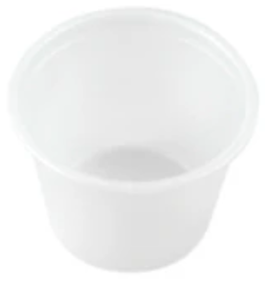 5.5oz Translucent Round Plastic Dip Pots
