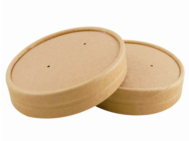 8-16oz Kraft Vented Soup Lids