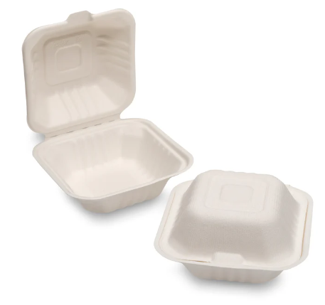 Biodegradable Bagasse Burger Boxes