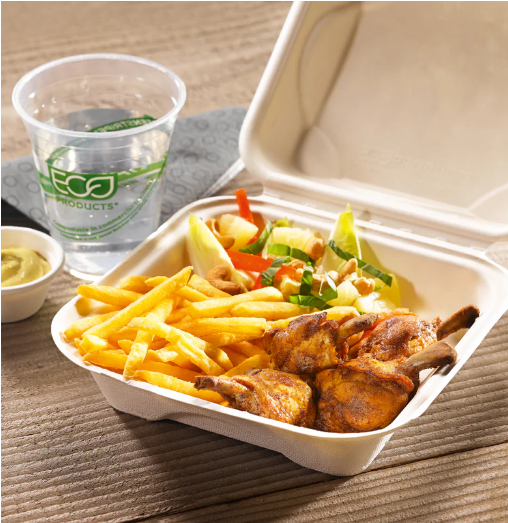 Medium Sugarcane Clamshells Box