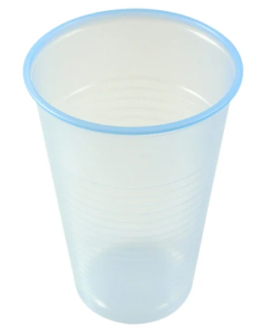 7oz Tall Blue Plastic Non Vending Cups