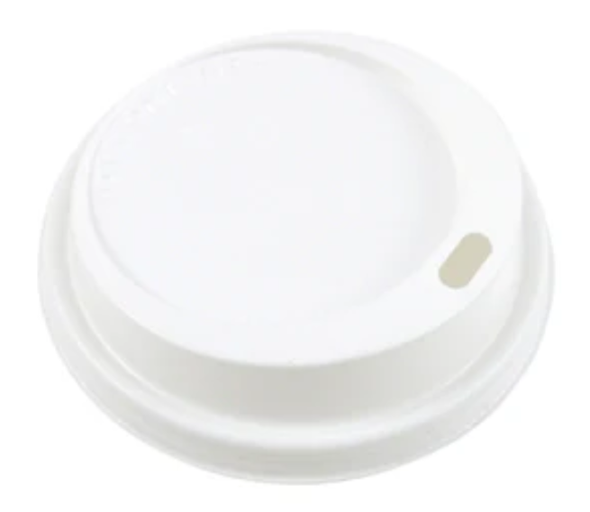 90mm White Plastic Sip Coffee Lid