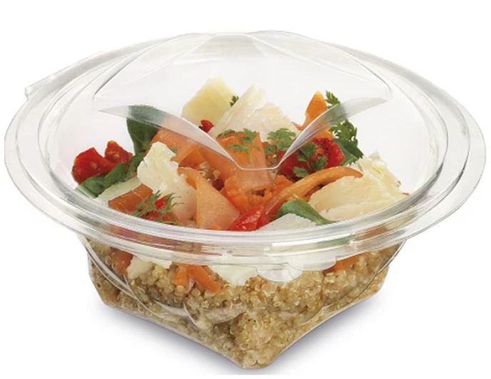 750cc Round Plastic Salad Containers